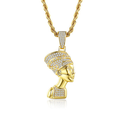 Queen Nefertiti Pendant Gold