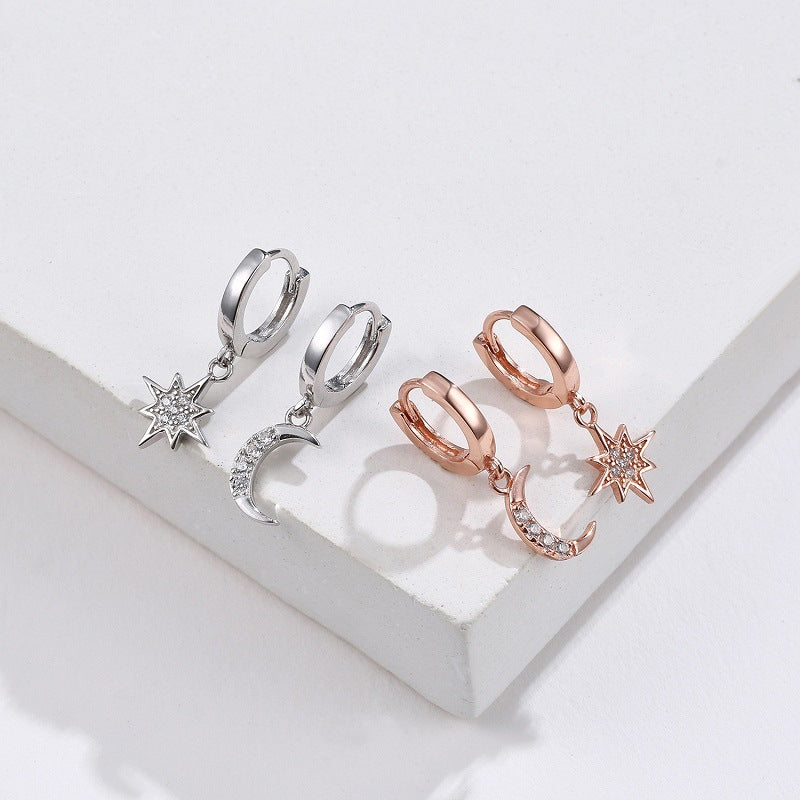 Moon & Sun Diamond Earrings