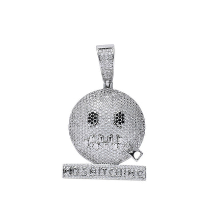 Zip Mouth Diamond Pendant