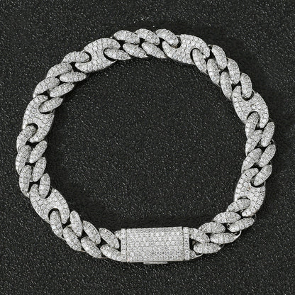 Half Mariner Cuban Bracelet 10mm