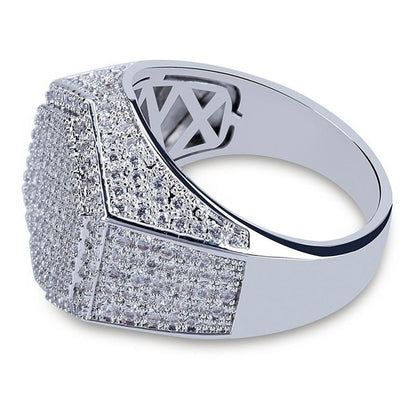 Hexagon CZ Diamond Ring