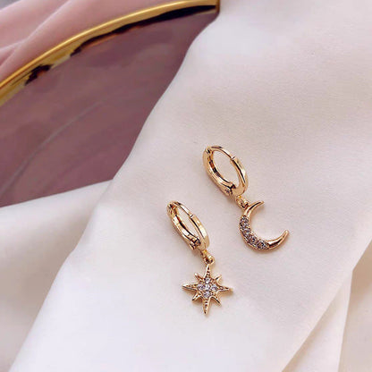 Moon & Sun Diamond Earrings