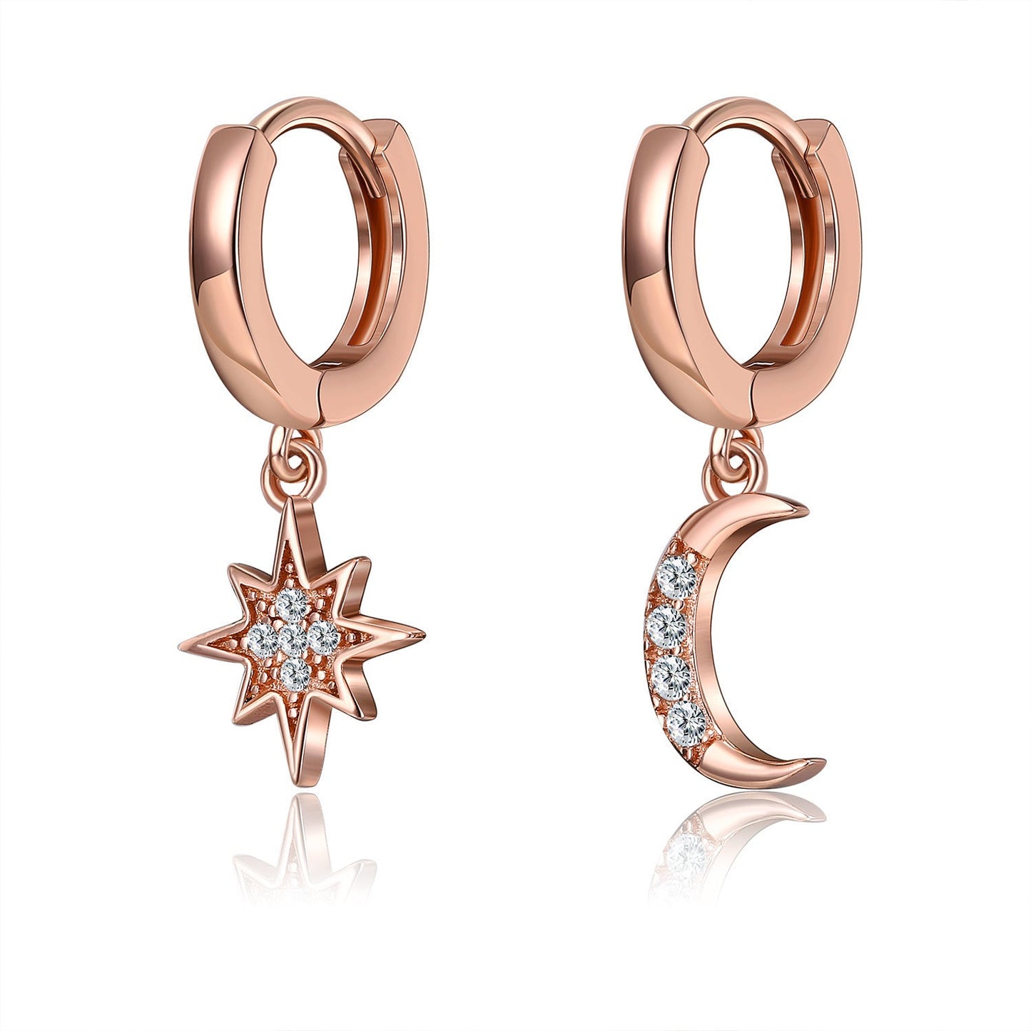 Moon & Sun Diamond Earrings