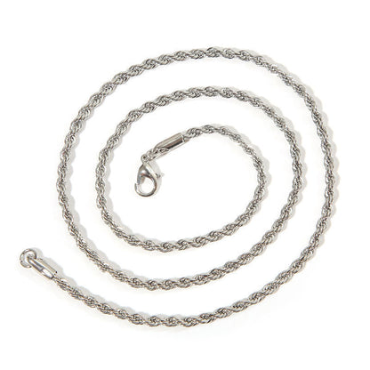 Rope White Gold Chain