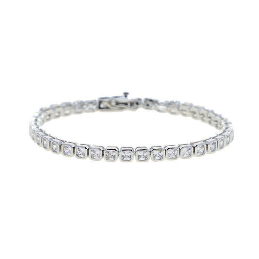 Tennis CZ Bezel Bracelet 5mm