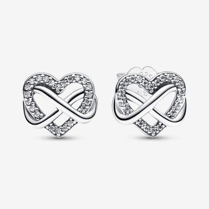 Heart Shape Diamond Stud Earrings