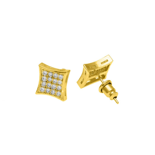 Star Diamond Earrings Gold