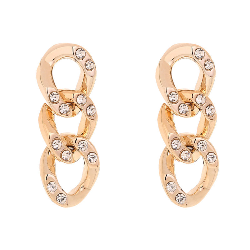 Boucles d'oreilles Trio Multicircle Diamant