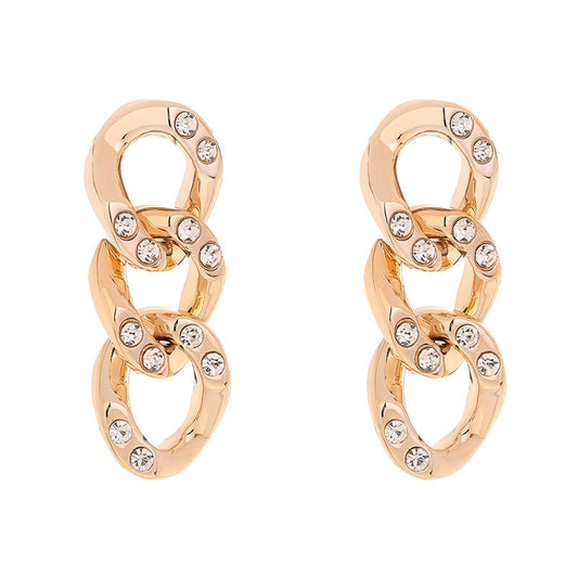 Trio Multicircle Diamond Earrings